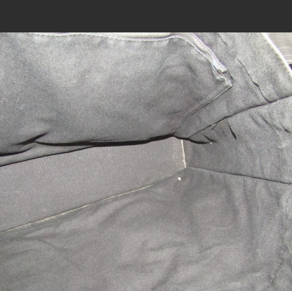 Hermes Fourre-Tout MM Black Canvas Bag "Authentic" Purple Stripe - Picture 9 of 14